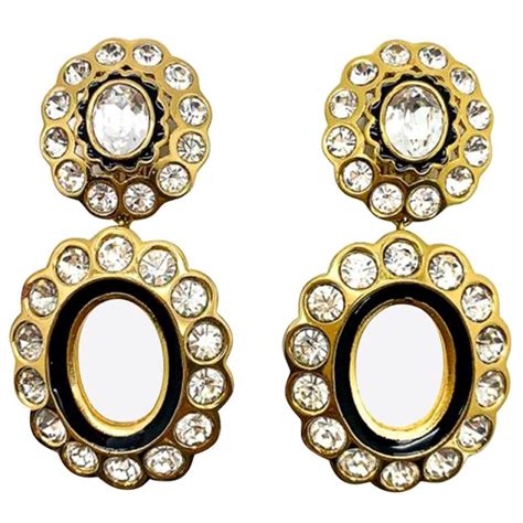 dior signature earrings|christian dior hoop earrings.